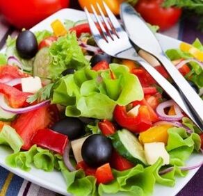 vegetable salad for shoulder arthrosis